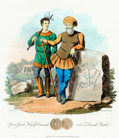 Gurm Gamle Gormo, König von Dänemark ab 840, 1815 von Unbekannt