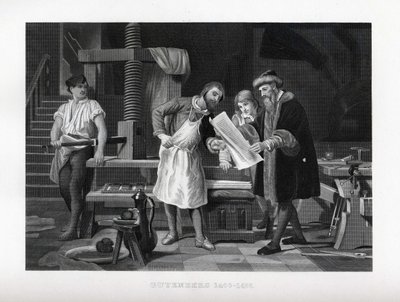 Gutenberg 1400-1468, 1882 von Unbekannt