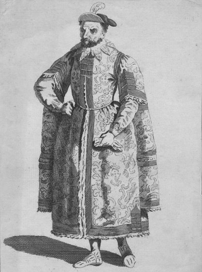Kleidung eines Londoner Kaufmanns im Jahr 1640, 1776 von Unbekannt