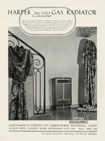 Harper No 3161 Konvektor-Gasheizkörper - Harper Haushaltswaren, 1949 von Unbekannt