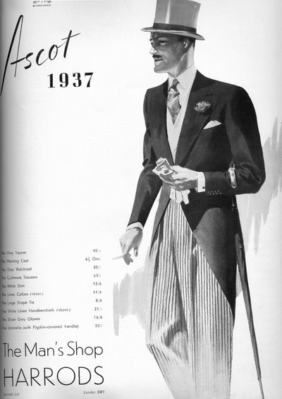 Harrods: Der Herrenshop - Ascot 1937, 1937 von Unbekannt