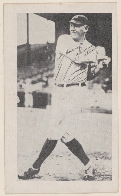 Harry Heilmann, R.F, Detroit, aus Baseball-Streifen-Karten W575-2 von Unbekannt