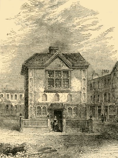 Hickss Hall um 1750, um 1872 von Unbekannt