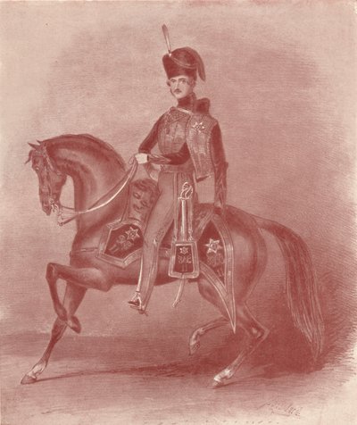 Seine Königliche Hoheit Prinz Albert, Oberst der 11. Husaren, 19. Jahrhundert, 1909 von Unbekannt