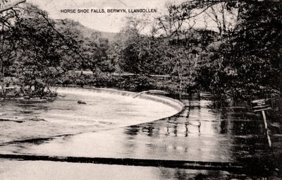 Horseshoe Falls am Fluss Dee, nahe Llangollen, Wales, frühes 20. Jahrhundert von Unbekannt