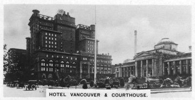 Hotel Vancouver und Gerichtsgebäude, Kanada von Unbekannt