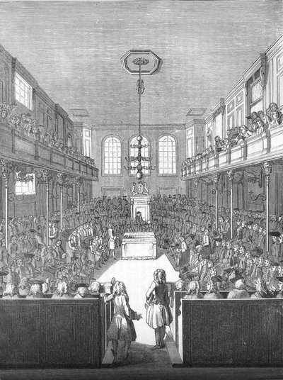 House of Commons zur Zeit von George II., 1845 von Unbekannt