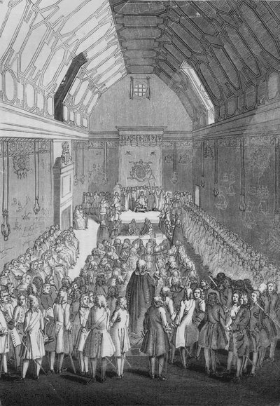 House of Lords zur Zeit von George II, 1845 von Unbekannt