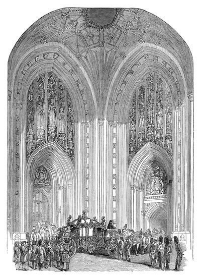 Houses of Parliament, Haupteingang, Westminster, London, spätes 19. Jahrhundert von Unbekannt