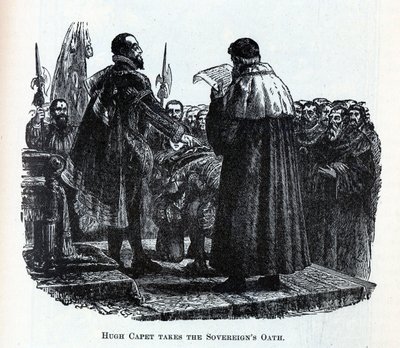 Hugh Capet leistet den Eid der Souveräne, 1882 von Unbekannt