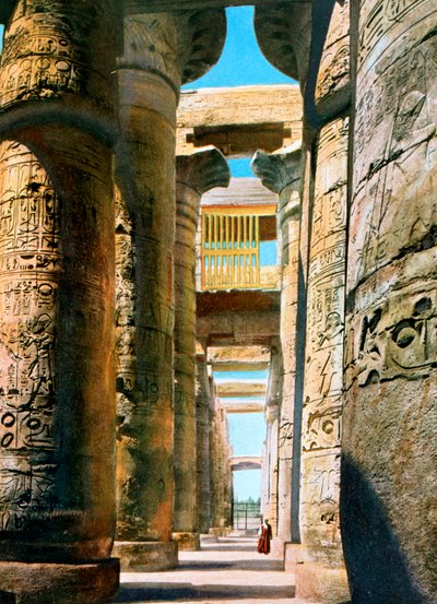 Hypostylhalle, Karnak-Tempelkomplex, Luxor, Ägypten von Unbekannt