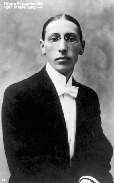 Igor Strawinsky, russischstämmiger Komponist, als junger Mann, ca. 1900 von Unbekannt