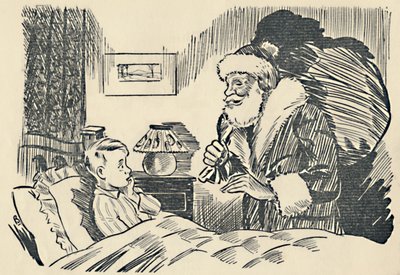 Illustration aus Die Mystifikation des Weihnachtsmanns, 1936 von Unbekannt