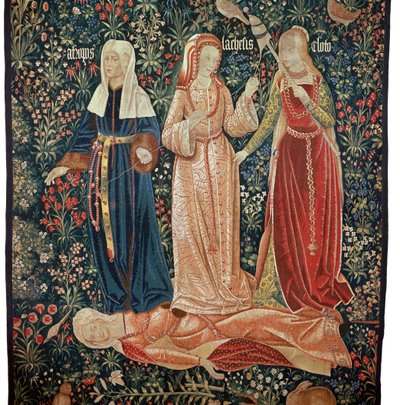 Illustration des Triumphs des Todes über die Keuschheit von Petrarca von Unbekannt