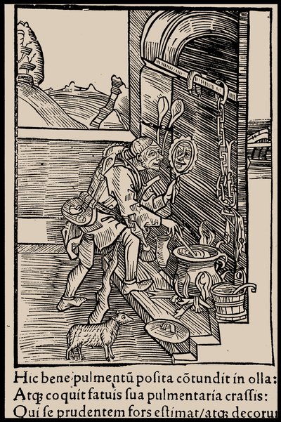 Illustration zum Buch Narrenschiff von Sebastian Brant von Unbekannt