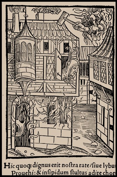 Illustration zum Buch Narrenschiff von Sebastian Brant, 1497 von Unbekannt