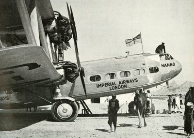 Imperial Airways Handley-Page HP 42 Doppeldecker Hanno, Gwadar, Belutschistan, ca. 1931-ca. 1940 1946 von Unbekannt
