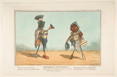 Belebte Werkzeuge, Pl. 2, gewidmet den Hausmädchen und Köchen des Vereinigten Königreichs, ca. 1811 von Unbekannt