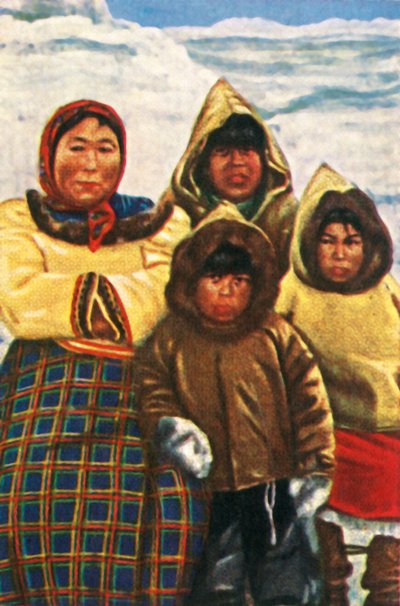 Inuit aus Labrador, Nordkanada, um 1928 von Unbekannt