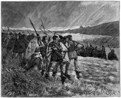 Invasion der Alanen oder Westgoten, Gallien, frühes 5. Jahrhundert, 1882-1884 von Unbekannt