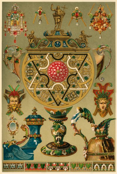 Italienische Renaissance-Arbeiten in Edelmetallen und Emaille, 1898 von Unbekannt