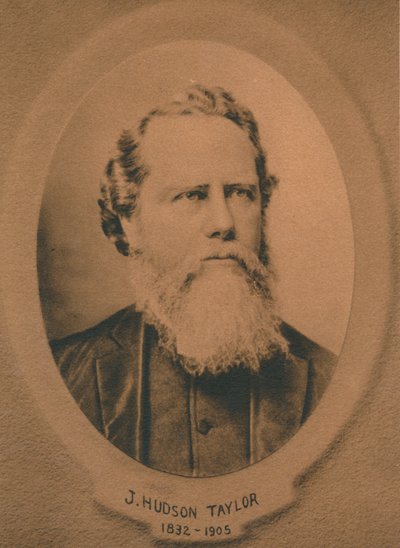James Hudson Taylor 1832-1905, britischer protestantischer Missionar in China, um 1910er Jahre von Unbekannt