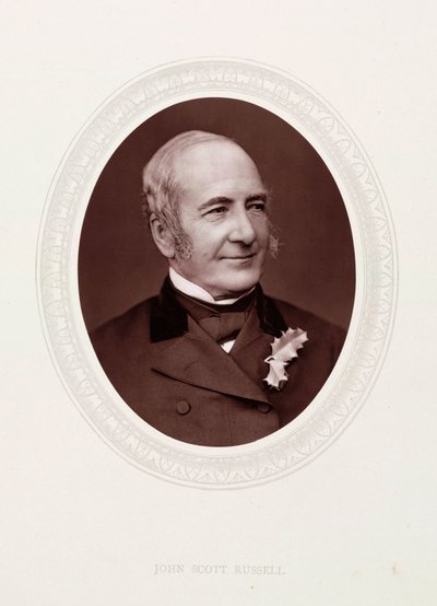 John Scott Russell, schottischer Bauingenieur und Schiffsarchitekt, ca. 1870er von Unbekannt