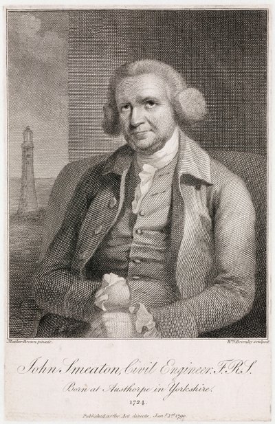 John Smeaton, englischer Maschinen- und Bauingenieur, um 1780er Jahre von Unbekannt