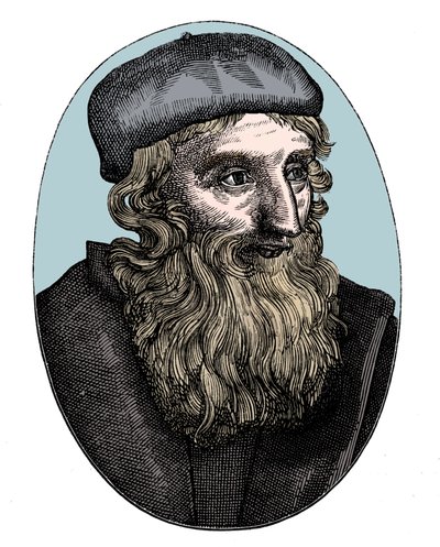 John Wycliffe, englischer Religionsreformer des 14. Jahrhunderts, 16. Jahrhundert von Unbekannt
