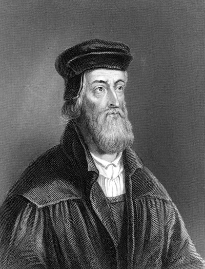 John Wycliffe, englischer Religionsreformer des 14. Jahrhunderts, 1882 von Unbekannt