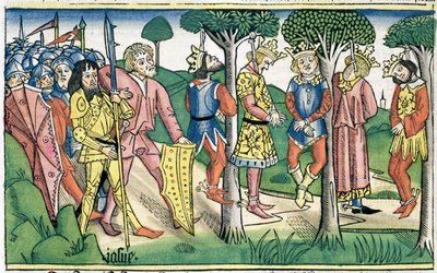 Josua 10:16-27: Die Hinrichtung der fünf Könige von Unbekannt