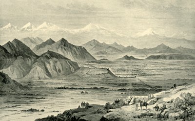 Kabul, Blick nach Norden vom Hügel über dem britischen Lager in Beni Hissar, 8. Oktober 1879, 1901 von Unbekannt