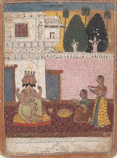 Khambavati Ragini...aus einer verstreuten Ragamala-Serie Garland of Musical Modes, 1700-1725 von Unbekannt
