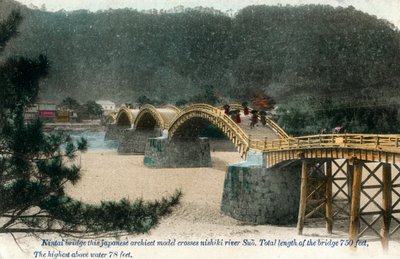 Kintai-Brücke Iwakuni, Japan, frühes 20. Jahrhundert von Unbekannt