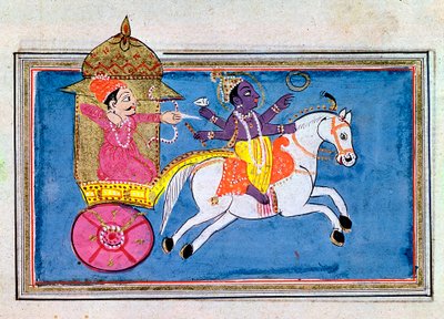 Krishna, hinduistische Gottheit, eine Inkarnation von Vishnu, 17. Jahrhundert von Unbekannt