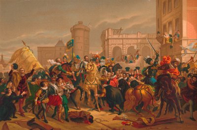 Der Einzug von Heinrich IV. in Paris, 1817 von Unbekannt