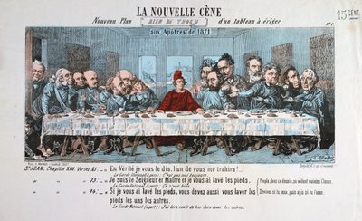 La Nouvelle Cène, Pariser Kommune, 1871 von Unbekannt