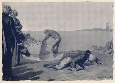 Landung von Paoli auf korsischem Boden von Unbekannt