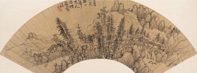 Landschaft im Stil von Huang Gongwang, 17. Jahrhundert oder später, falsches Datum 1633 von Unbekannt