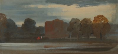Landschaft mit See, 1828-1829 von Unbekannt