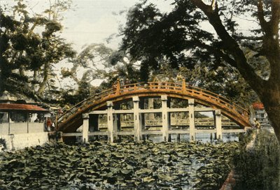 Le Pont Sumiyoshi A Osaka, Sumiyoshi-Brücke in Osaka, 1900 von Unbekannt