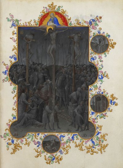 Les Très Riches Heures des Herzogs von Berry, Folio 153r - Der Tod Christi von Unbekannt