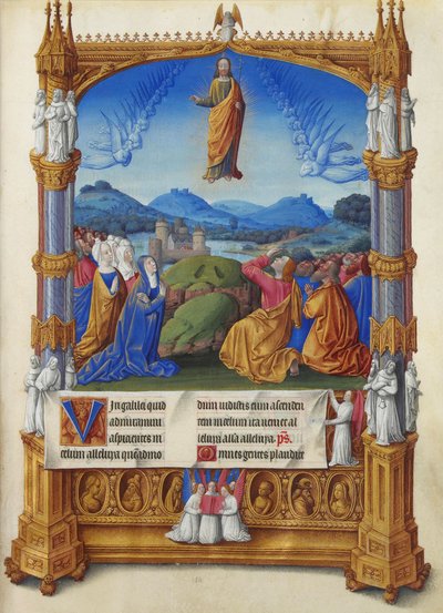 Les Très Riches Heures des Herzogs von Berry, Folio 184r - Die Himmelfahrt von Unbekannt