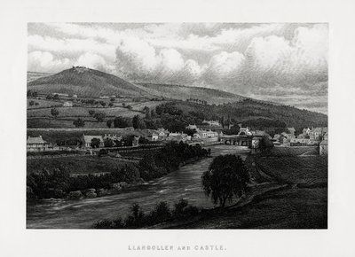 Llangollen und Schloss, Denbighshire, Nordwales, 1896 von Unbekannt