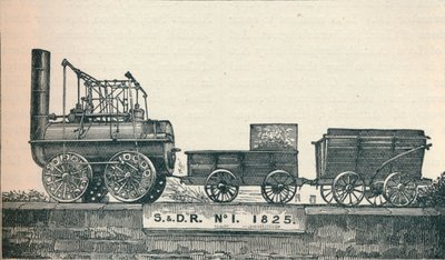 Lokomotive Nr. 1, gebaut für die Stockton & Darlington Railway, 1825, 1906 von Unbekannt