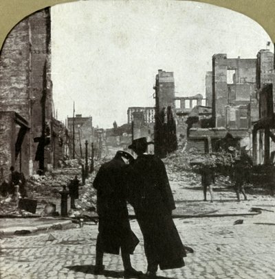 Blick nach Nordosten von der Ecke Sutter und Jones Sts., 1906 von Unbekannt