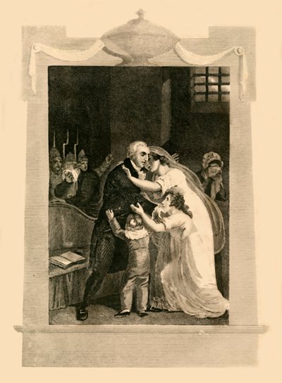 Ludwig XVI. nimmt Abschied von seiner Familie vor seiner Hinrichtung von Unbekannt