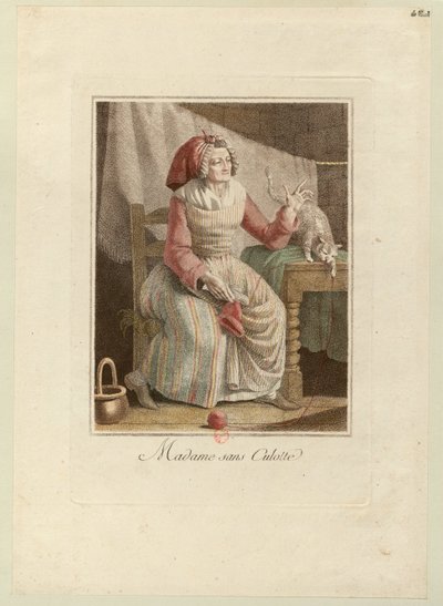 Madame Sans-Culotte, ca. 1794 von Unbekannt