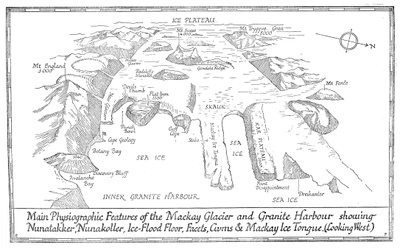 Hauptphysiographische Merkmale des Mackay-Gletschers und des Granite Harbour, 1913 von Unbekannt