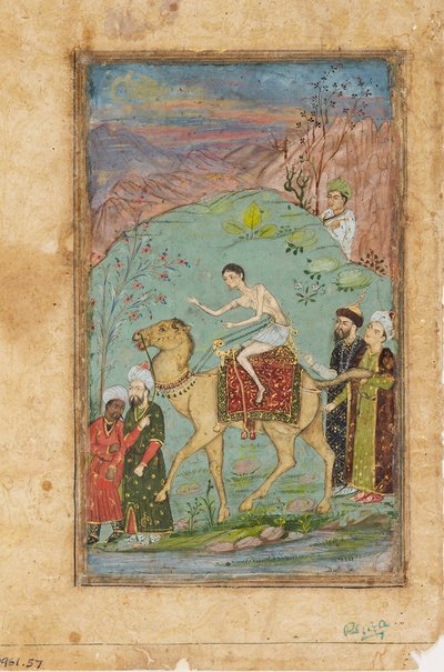 Majnun auf einem Kamel, 19. Jahrhundert von Unbekannt